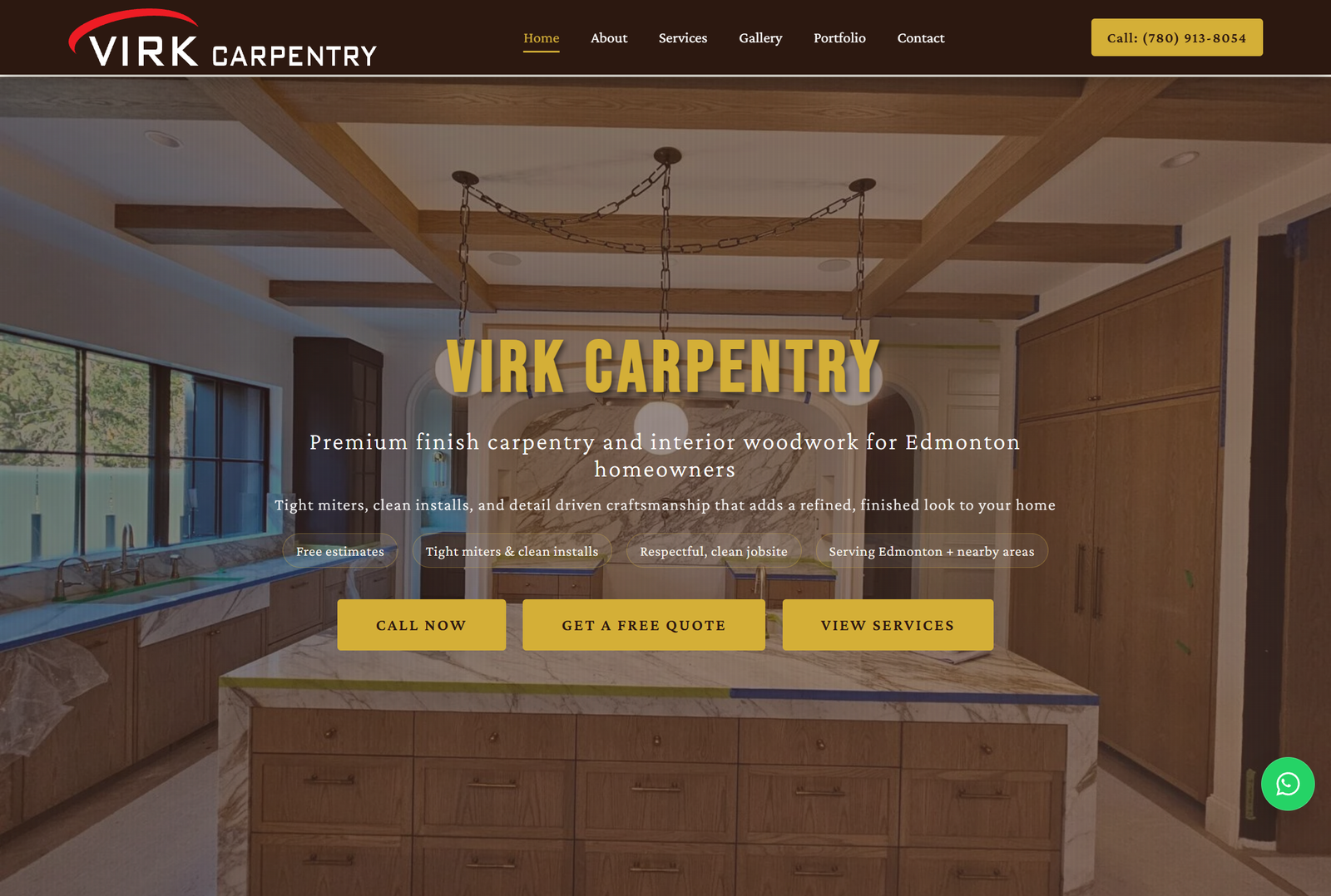 Virk Carpentry website